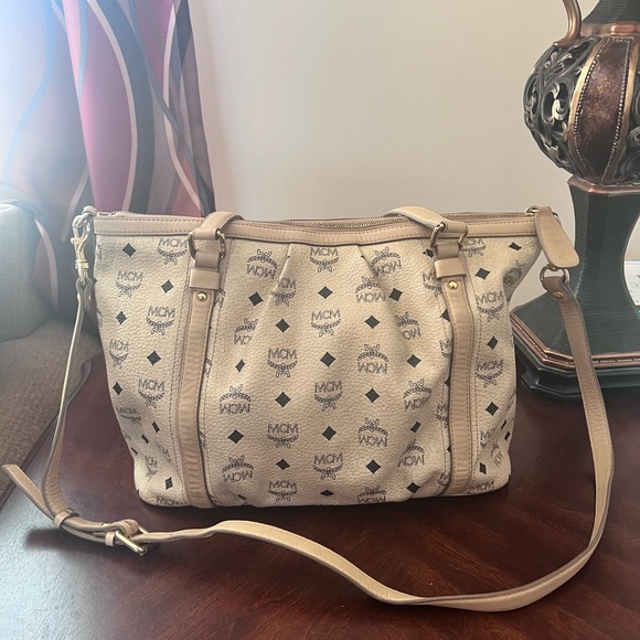 MCM Visetos Leather 2way Shoulder Bag - Picture 3 of 17